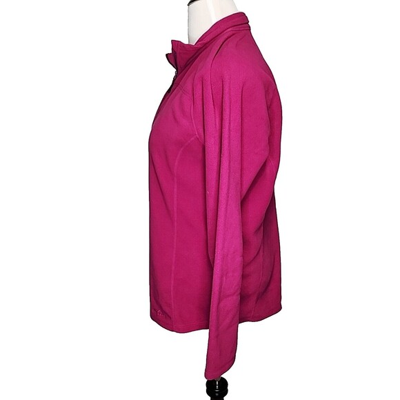 Eddie Bauer Women Size XXL Red 1/4 Zip Fleece Long Sleeve Sweatshirt EUC - Picture 2 of 7